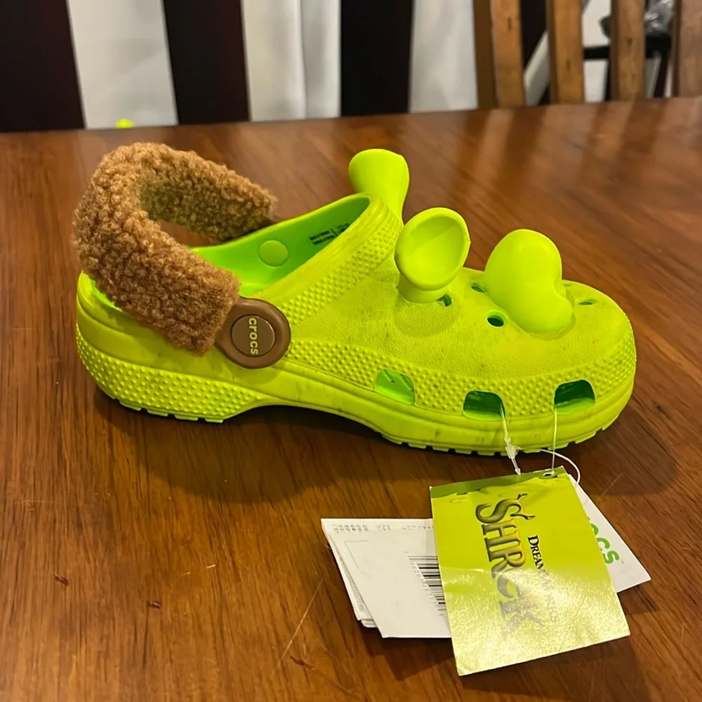 Crocs X Shrek Clogs Shoes new Boys Girls Kids Size 13 - C13